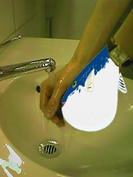 Wenn nicht Fisch verkaufen, dann waschen!